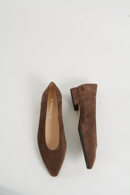 Zia Chocolate Flat Pumps