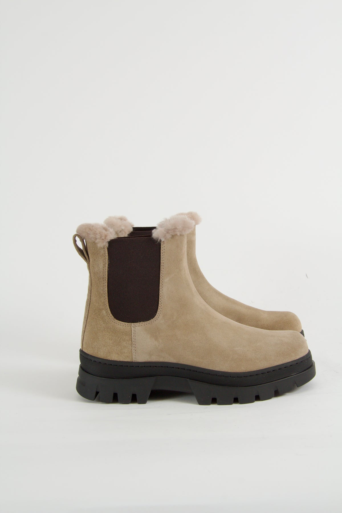 Winter Taupe Chelsea Boots