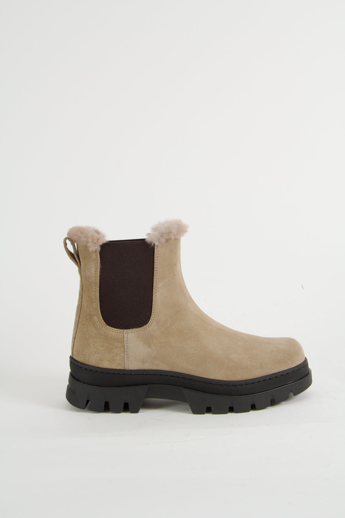 Winter Taupe Chelsea Boots