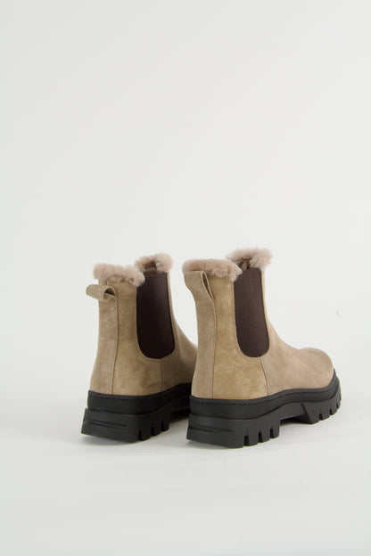 Winter Taupe Chelsea Boots