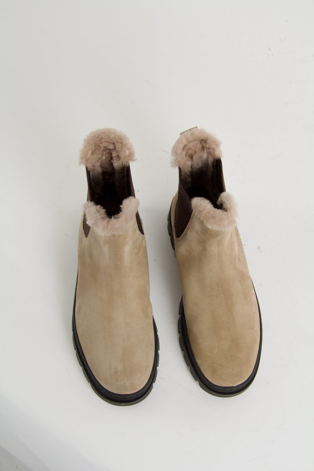 Winter Taupe Chelsea Boots