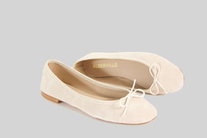 Dance Beige Suede Ballerina