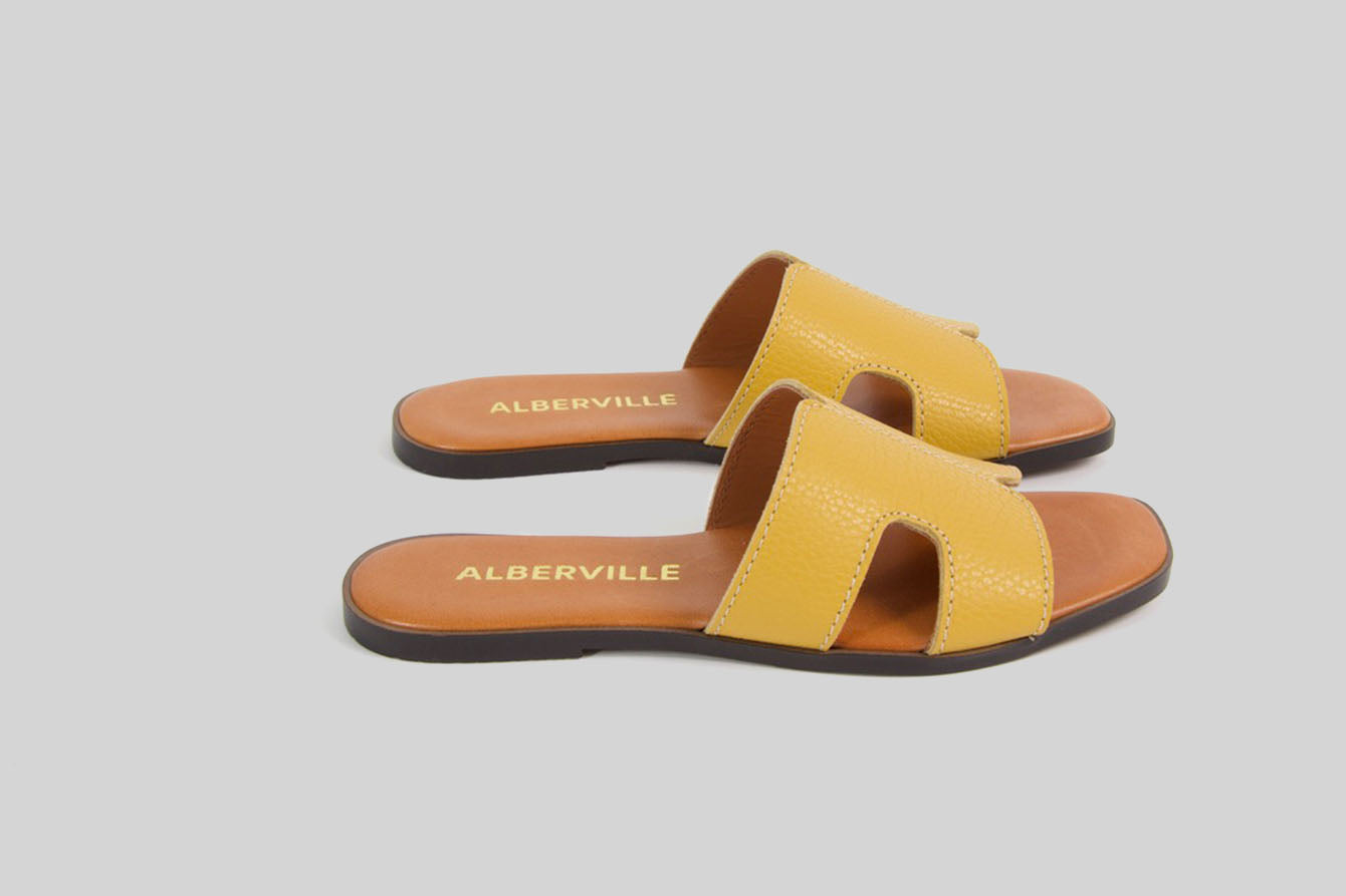 Marilyn Pineapple Yellow Sandals