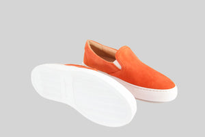Ronja Orange Slipon Suede Sneakers