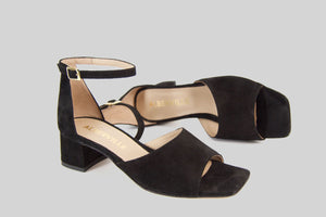 Rosa Black Heel Sandals